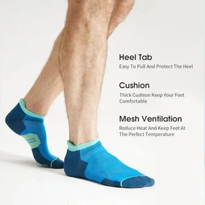 3/6 pares de calcetines de barco invisibles transpirables y antideslizantes para hombres y mujeres jóvenes tobillo correr y calcetines de fitness al aire libre - Product Image 2