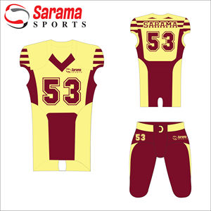 Raptors Styles Uniforme de fútbol americano de alta calidad Hecho de tela de impresión por sublimación Uniforme de fútbol, - Product Image 3