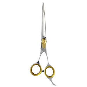 Tijeras de aseo para perros de 7,5 \ "de la mejor calidad, acero inoxidable, pulido de espejo, tornillo dorado, herramienta de belleza ajustable para reposapiés de doble dedo - Product Image 6