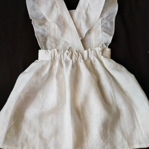 Robe brodée à la main en lin doux pour bébé fille Style décontracté pour le premier anniversaire des tout-petits OEM Made in Vietnam - Product Image 5