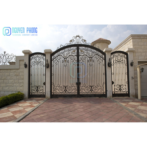 Tiêu chuẩn cao OEM tùy chỉnh trong nhà rèn sắt chính cổng hàng rào thiết kế cho ngôi nhà nhỏ - Product Image 3