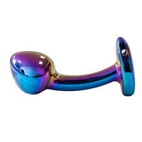 Plug anal en forme de gland, couleurs éblouissantes, alliage d'aluminium électroplaqué, 3 tailles, plug anal pour jouet sexuel BDSM et sexe anal