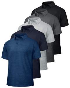 Chemises de sport à manches courtes pour hommes, à séchage rapide, anti-transpiration, motif uni, t-shirt d'été pour hommes, OEM/ODM - Product Image 1