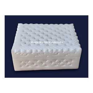 Cajas con incrustaciones de mármol de aspecto nuevo famoso de la India con material de nácar cajas de mármol para artículos de regalo de joyería - Product Image 6