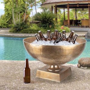 Bar en acier inoxydable fini brillant Champagne Bière Bouteille de vin Bol Refroidisseur de boisson Party Service Bol à champagne - Product Image 5