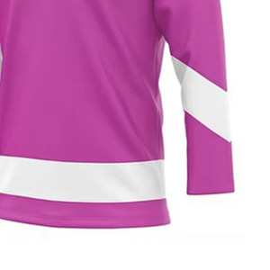 Aceptar diseños personalizados Jersey de hockey Entrenamiento juvenil Camisetas de hockey sobre hielo Sublimación Camisetas de equipo de manga completa - Product Image 4