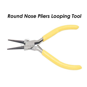 MANAN INSTRUMENTS Yellow Handle Round Baguette Cut Pliers Stainless Steel for Jewelry Setting DIY Tools - Product Image 4