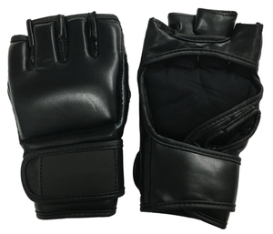 Guantes de entrenamiento Fitness MMA Guantes de boxeo personalizados ganadores en cuero negro PU - Product Image 2