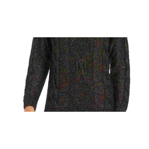 Cardigan a Collo Alto da Donna Charter Club, Traspirante, Nero, Casual, Moda Coreana, Maglione Leggero per l'Inverno in Taglie Piccole e Grandi - Product Image 3