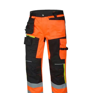 Custom Brand CE Certified Men's Safety <b>Work</b> <b>Cargo</b> Pants LED Flash 6 Pockets Polyester Material Holster Pockets OEM Service - Product Image 3