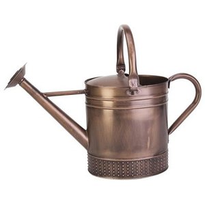 Grand arrosoir décoratif en métal fait main en fer fini cuivre de haute qualité pour la fonction d'arrosage des plantes de la maison et du jardin - Product Image 1