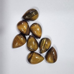 Piedras preciosas sueltas de tigre natural en forma de lágrima de buena calidad, hermoso acabado elegante para la fabricación de joyas - Product Image 1
