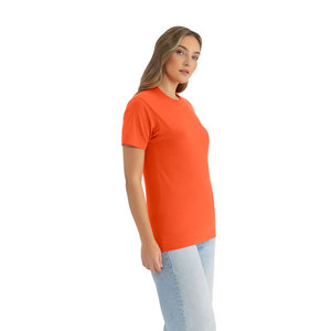 Camiseta Orgánica Unisex de Algodón Naranja, Corte Regular Premium, Manga Corta, Transpirable y Ecológica, 180g - Product Image 6