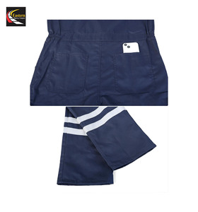 Haute qualité unisexe à manches longues imperméable coton Action dos combinaison fermeture éclair poches mécanicien uniforme réfléchissant vêtements de sécurité - Product Image 4