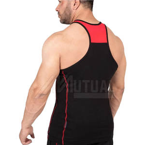 <b>Men</b> Ribbed <b>Tank</b> <b>Top</b> Tight Fit Polyester Undershirt Sleeveless Gym Muscle Training <b>Tank</b> <b>Top</b> - Product Image 2