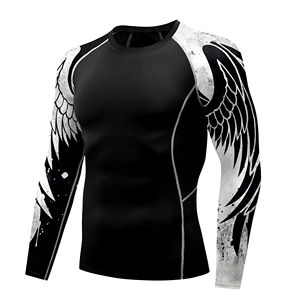 Bjj MMA Rash Guard Boxeo personalizado Jiu Jitsu Kimono De Jiu Jitsu Deportes Camisa De Compresión Rash Guards para Bjj Rash Guard Mma - Product Image 2