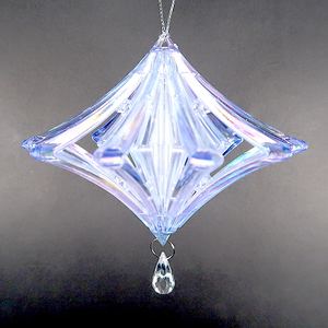 Navidad Año Nuevo Decoración Transparente Colorido con Irrid Plateado Acrílico 3D Geometría Diamante Ornamento - Product Image 6