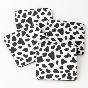 6020 Mango <b>Wood</b>/Acacia <b>Wood</b> Over Printed Tea Serving Coasters 4 Pieces Set - Product Image 5