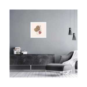 Marco Minimalista para Póster Blanco de 40x40 cm con Patrón Abstracto - Product Image 1