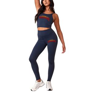 2025 nuevos conjuntos de Yoga Fitness mujer espalda descubierta gimnasio acolchado dos piezas entrenamiento Scrunch Mono para mujeres conjuntos de Yoga - Product Image 1