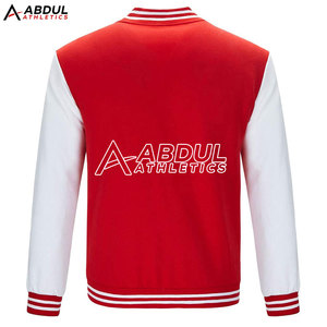 Veste Letterman taille personnalisée pour hommes à vendre veste d'hiver à col montant pour hommes à l'extérieur vente en gros - Product Image 3