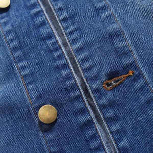 Veste en jean grande taille sans capuche avec poche à rabat anti-rayures pour homme Vêtements en jean pour homme Vestes 100% coton pour homme - Product Image 2