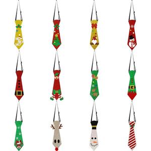 Corbata navideña <span class=keywords><strong>de</strong></span> dibujos animados <span class=keywords><strong>para</strong></span> fiestas navideñas y decoración festiva Accesorio <span class=keywords><strong>de</strong></span> regalo novedoso divertido - Product Image 2