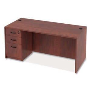 Alera Valencia Series Mueble de recepción recto ALEVA216630MC 65 pulgadas. X 29.5 Pulgadas X 29.63 Pulgadas Cereza Mediana para Uso en Oficina - Product Image 5