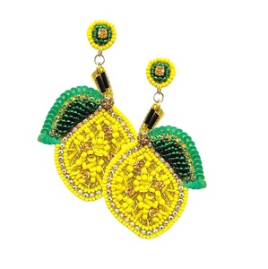 Pendientes de gota con cuentas de semillas, hechos a mano, ligeros, bohemios, Color personalizado, pendientes de gota con cuentas de semillas, logotipo personalizado - Product Image 3