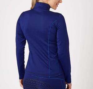 Camiseta de Manga Corta para Mujer, Elástica, Vintage, de Punto Sólido, para Montar a Caballo, Ropa Ecuestre, Camisas para Competencia - Product Image 6