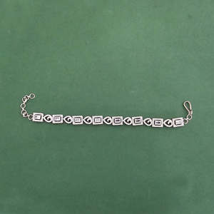 สร้อยข้อมือประดับเพชรสังเคราะห์แบบคลาสสิกพร้อมชุบโรเดียมเครื่องประดับแฟชั่นเทียมส่งตรงจากอินเดีย - Product Image 6