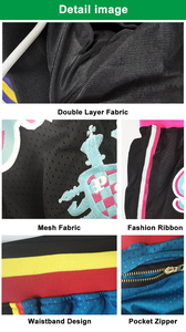 Oem Custom logo Double <b>Layer</b> High Quality Plus Size Men's Mesh Shorts Blank Plain Basketball Gym Boy Summer Shorts Sublimation - Product Image 4