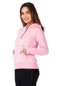 Definido por el usuario puro diseño de logotipo pesado OEM Sudadera con capucha Super sudaderas con capucha media cremallera kagaroo bolsillos mujeres sudaderas con capucha - Product Image 5