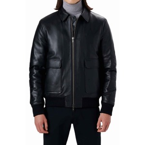 Chaqueta clásica de cuero para hombre Venta al por mayor Durable Alta calidad Moda personalizada - Product Image 6