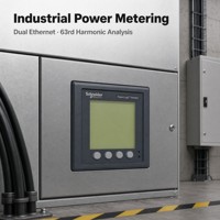 Medidor de Energía y Potencia PM5560 para Montaje en Panel, Pantalla LCD, Monitoreo Eléctrico Industrial