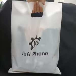 Vente en gros d'usine OEM, logos personnalisés, sacs de supermarché en PE avec poignée découpés à l'emporte-pièce pour faire ses courses, épicerie - Product Image 3