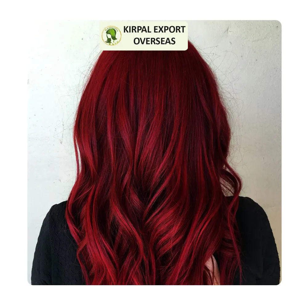 Exportateur de vin rouge henné à base de plantes Triple raffiné sans ammoniaque vin rouge cheveux couleur poudre exportateur fournisseur