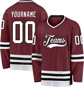 Wholesale Custom Unisex Ice <b>Hockey</b> Uniform Sets New Design Sublimation Jerseys Logo OEM Sportswear 100% Polyester Quick Dry - Product Image 6