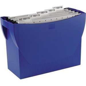 HAN SWING DIN A4 <b>Polystyrene</b> Blue Hanging File <b>Box</b> with 20 Hanging Files Hanging Media Storage Solution - Product Image 1