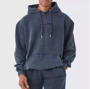 Nouvel arrivage Survêtements délavés à l'acide au look classique Vêtements de rue lourds à séchage rapide avec col à capuche pour l'hiver - Product Image 3