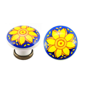 Pomolo de Porcelana Redondo con Base Figura 27 mm.31 - Product Image 1