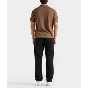 Toile solide sur mesure de haute qualité pour chemises, derniers modèles, mélange de spandex/coton, manches courtes pour hommes avec logo personnalisé, couleur - Product Image 4