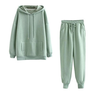 Ensemble de survêtement décontracté et confortable pour femme avec logo personnalisé, nouveau design, bas de survêtement actif pour le printemps, extérieur, taille surdimensionnée - Product Image 1