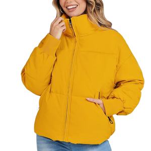 Chaqueta acolchada de invierno de estilo alto de gran oferta de fabricante profesional, chaqueta acolchada estampada de alta calidad personalizada transpirable para mujer - Product Image 1