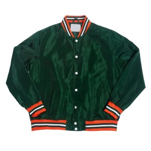 Chaqueta Bomber de invierno para hombre de alta calidad en estilo Varsity logotipo personalizado bordado impreso tela de satén High Street Style Varsity - Product Image 6