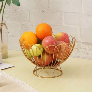 European Style Light Luxury Brass Art Deco Fruit Plate Wedding <b>Decor</b> Living Room Dessert Serving Basket <b>Afternoon</b> <b>Tea</b> Rack - Product Image 2