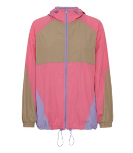 Chaqueta Cortavientos con Capucha de Lona para Correr al Aire Libre, Diseño Personalizado al por Mayor, Tallas Grandes, Bloques de Color, Impermeable, Oferta - Product Image 1