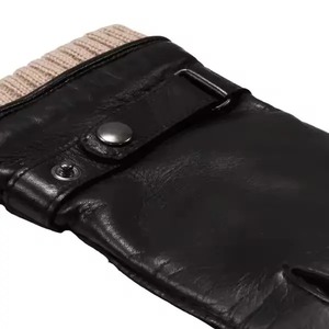 Gants d'hiver pour hommes d'équitation épaissie coupe-vent imperméable à l'eau pour la conduite avec écran tactile Gants chauds en cuir de haute qualité - Product Image 3