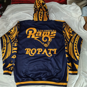 2024 Men's New Style Sublimated Samoa Club Hoodie Polyester Pullover Winter Sweatshirt Customized Design Puff 6XL Fleece - Product Image 3