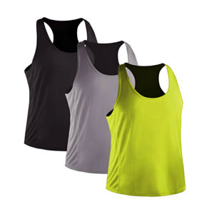 Débardeurs grande taille pour hommes, tissu respirant et évacuant l'humidité pour un confort optimal toute la journée, parfaits pour les journées chaudes, les séances d'entraînement ou la détente. - Product Image 1